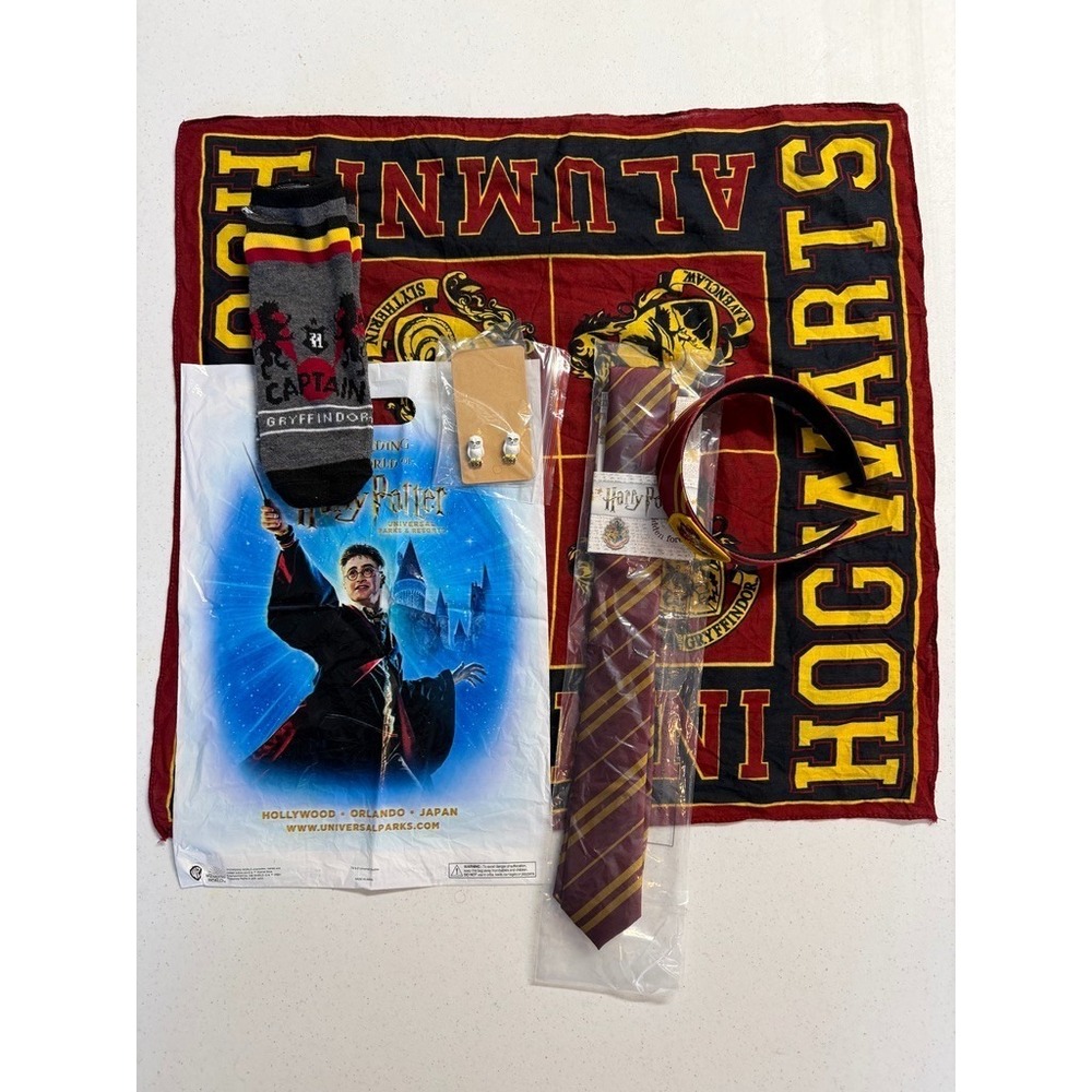 Harry‎ Potter Bundle Tie Headband Earrings Socks Bandana Over $50 value
